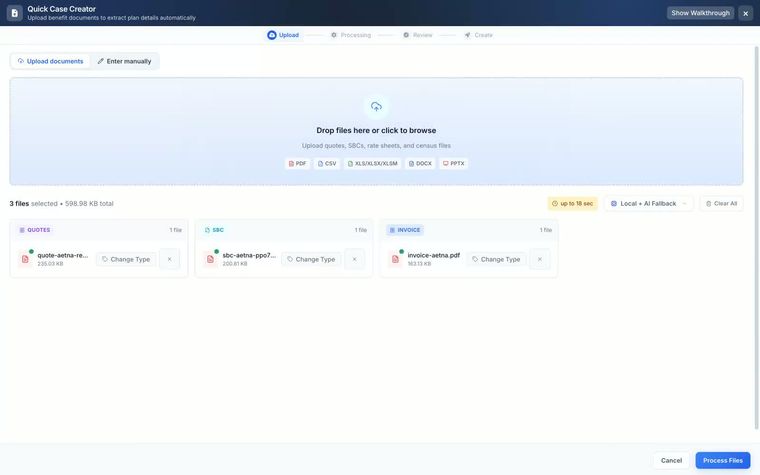 Carrier Quote PDF Parsing demo video